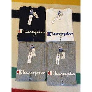 Vintage NWT NOS 90s Champion T-Shirt Lot Sz M & L Spell Out Script